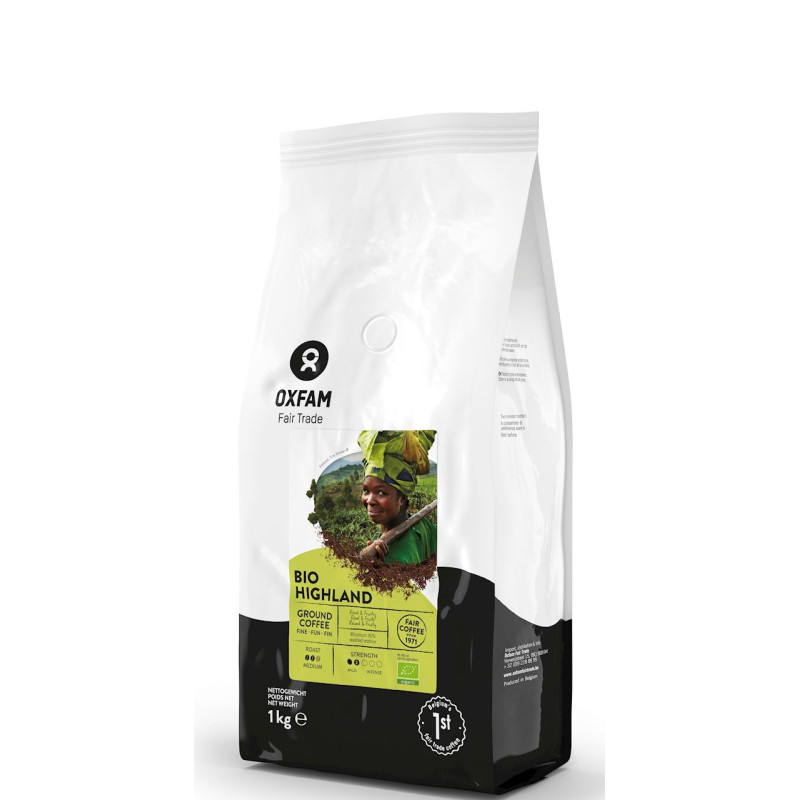 KAWA MIELONA ARABICA/ROBUSTA WYSOKOGÓRSKA FAIR TRADE BIO 1 kg - OXFAM