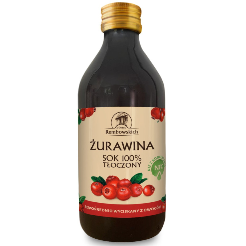 SOK Z ŻURAWINY NFC 250 ml - REMBOWSCY