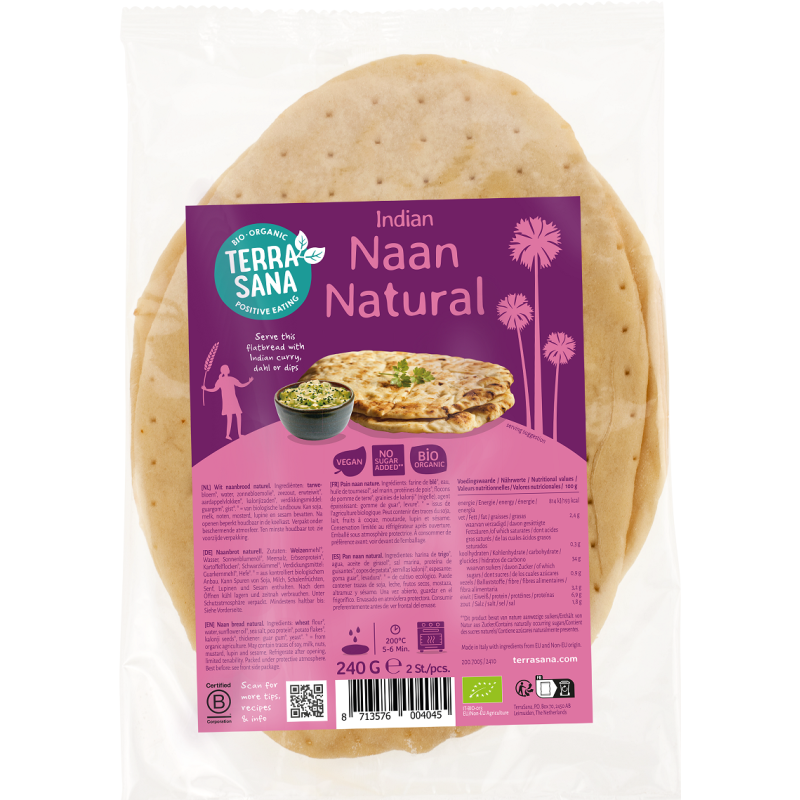 CHLEB NAAN BIO 240 g - TERRASANA