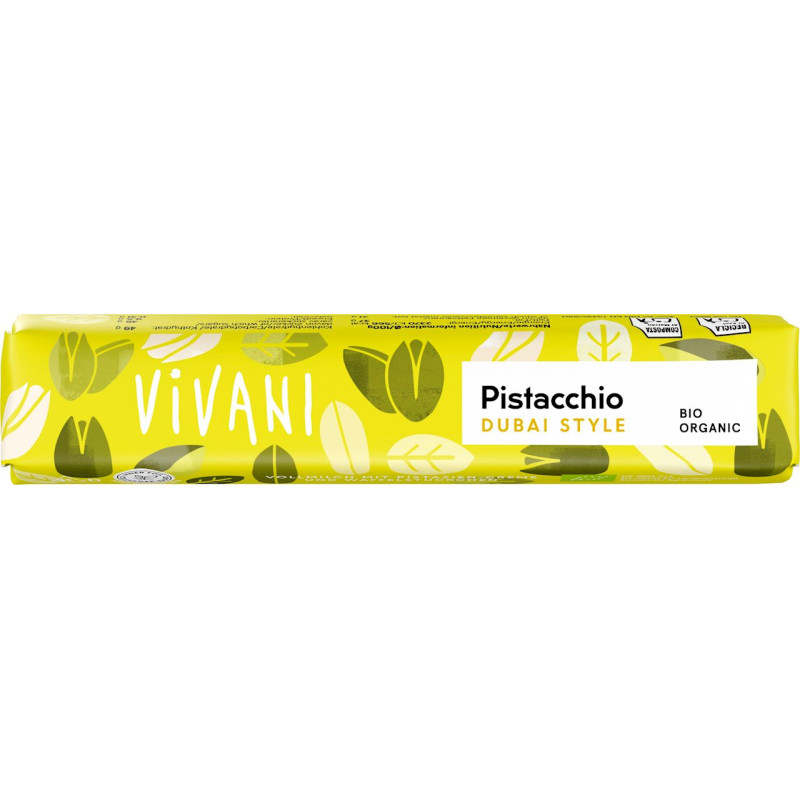 BATON PISTACJOWY W STYLU DUBAJSKIM BIO 40 g - VIVANI