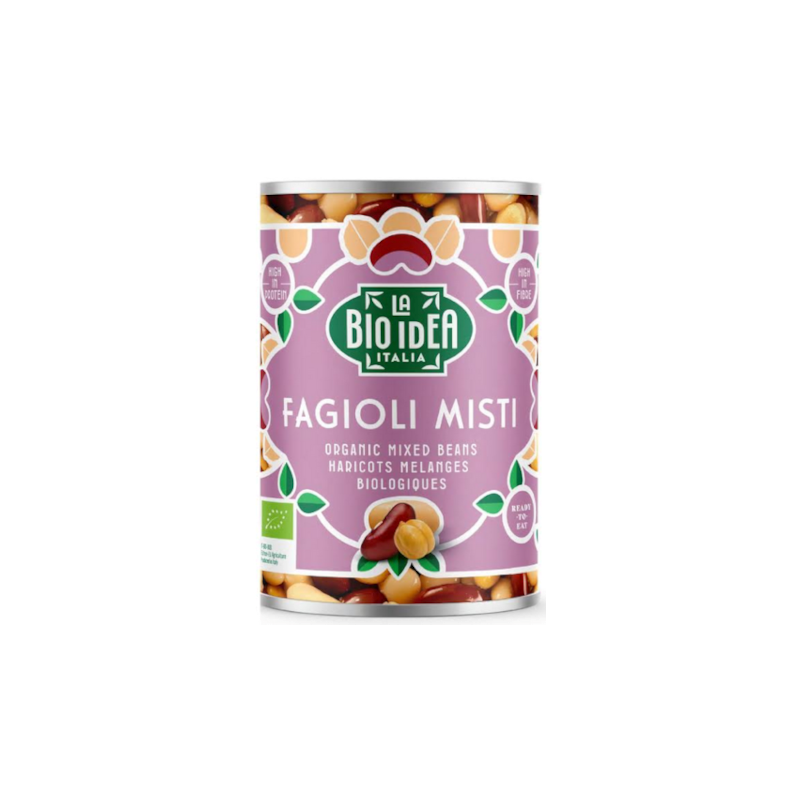 FASOLA MIX W ZALEWIE BIO 400 g (240 g) - LA BIO IDEA