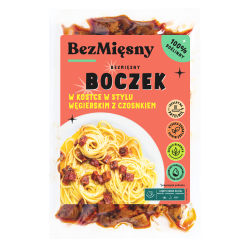 BEZMIĘSNY BOCZEK W KOSTCE W STYLU WĘGIERSKIM Z CZOSNKIEM 100 g - BEZMIĘSNY