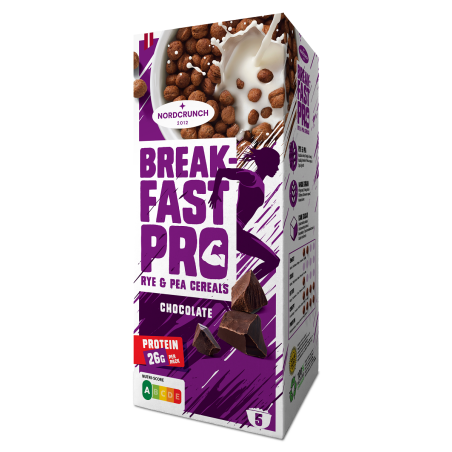 KULKI PROTEINOWE CZEKOLADOWE 150 g - NORDCRUNCH (BREAKFAST PRO)