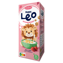 KÓŁKA ZBOŻOWE TRUSKAWKOWE DLA DZIECI 150 g - NORDCRUNCH (HAPPY LEO)