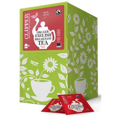 HERBATA ENGLISH BREAKFAST FAIR TRADE BIO (250 x 2,2 g) 550 g - CLIPPER