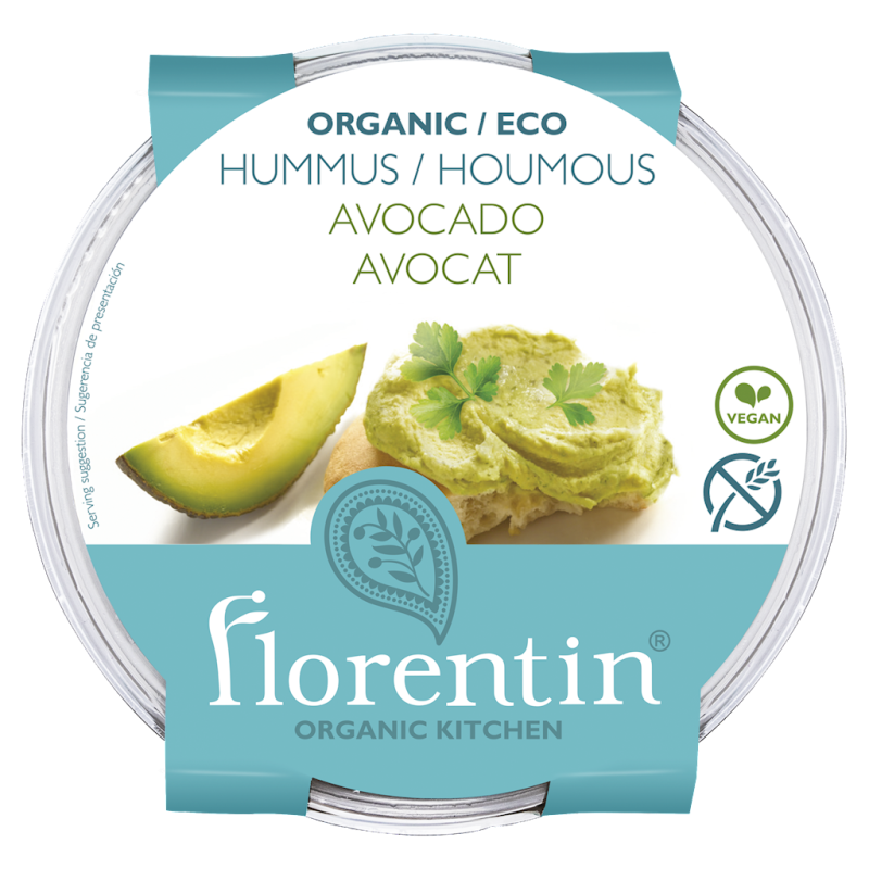 HUMMUS Z AWOKADO BEZGLUTENOWY BIO 170 g - FLORENTIN