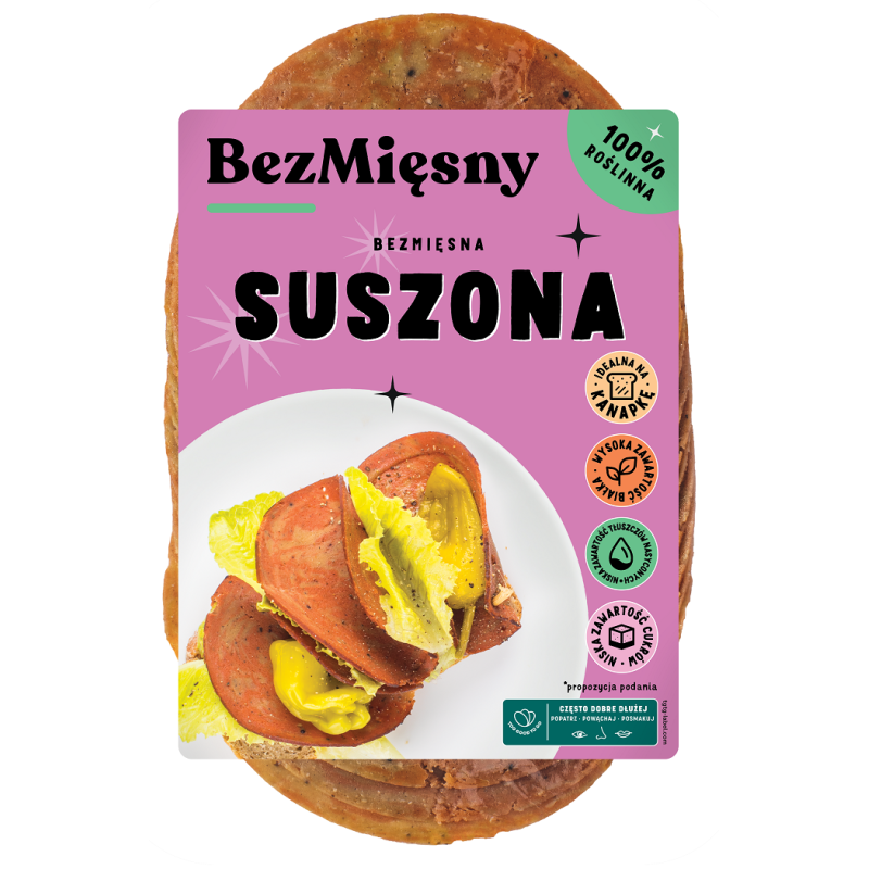 SUSZONA ROŚLINNA PLASTRY 100 g - BEZMIĘSNY