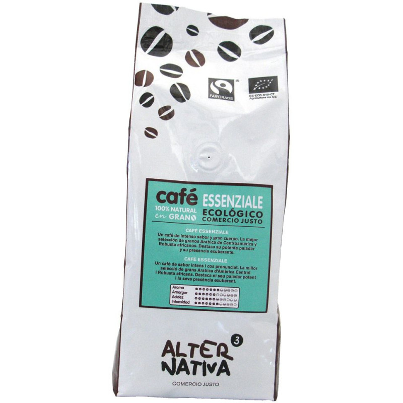 KAWA ZIARNISTA ARABICA/ROBUSTA ESSENZIALE FAIR TRADE BEZGLUTENOWA BIO 500 g - ALTERNATIVA3