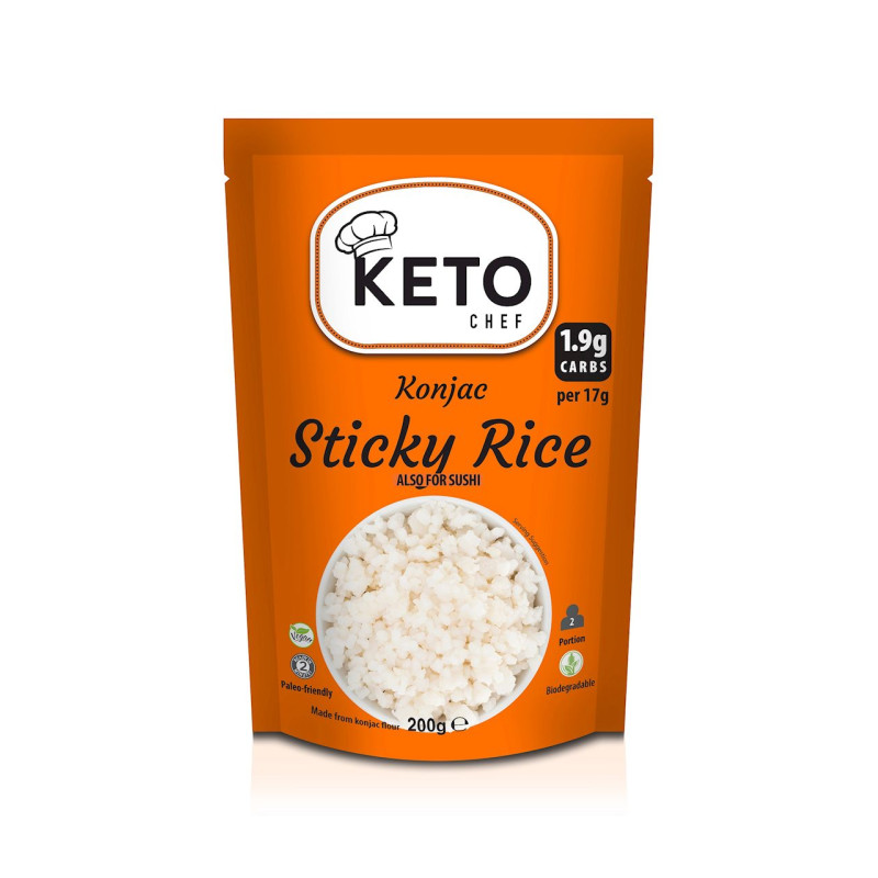 MAKARON (KONJAC) STICKY RICE BEZGLUTENOWY 200 g - KETO CHEF (BETTER THAN FOODS)