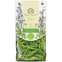 MAKARON PROTEINOWY (Z GROSZKU ZIELONEGO) ŚWIDERKI BIO 250 g - BARTOLINI