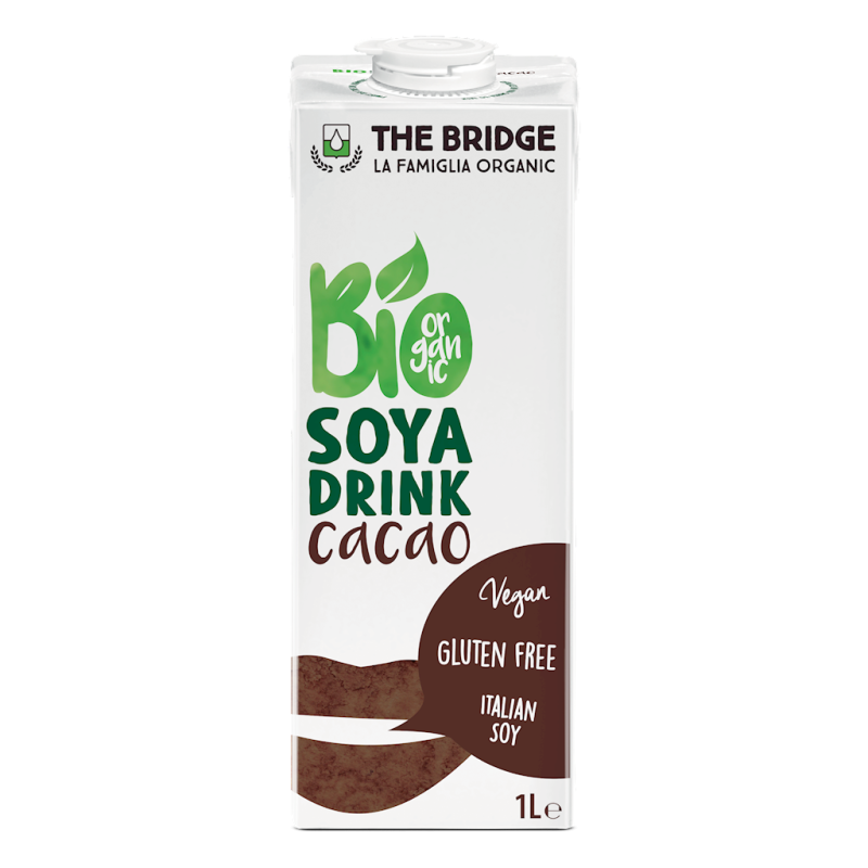NAPÓJ SOJOWY O SMAKU CZEKOLADOWYM BEZGLUTENOWY BIO 1 L - THE BRIDGE