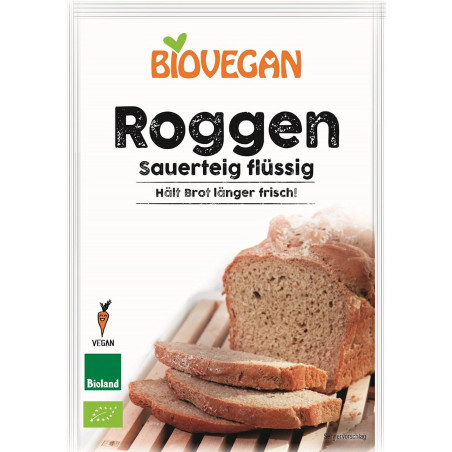 ZAKWAS CHLEBOWY ŻYTNI W PŁYNIE BIO 150 g - BIOVEGAN