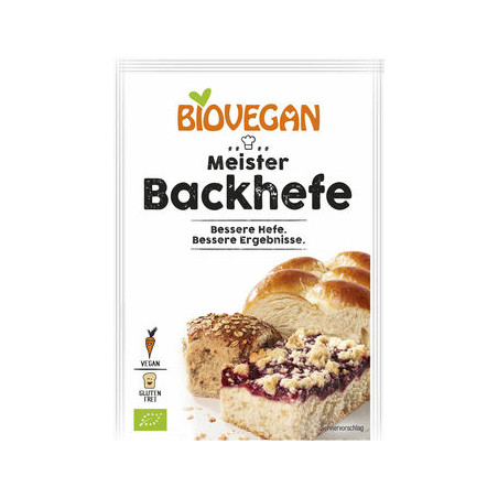 DROŻDŻE SUSZONE BEZGLUTENOWE BIO 7 g - BIOVEGAN