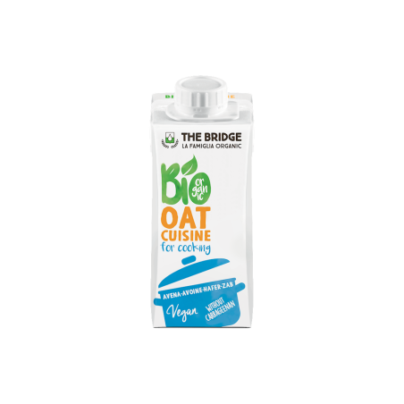 KREM OWSIANY DO GOTOWANIA BEZ DODATKU CUKRÓW BIO 200 ml - THE BRIDGE