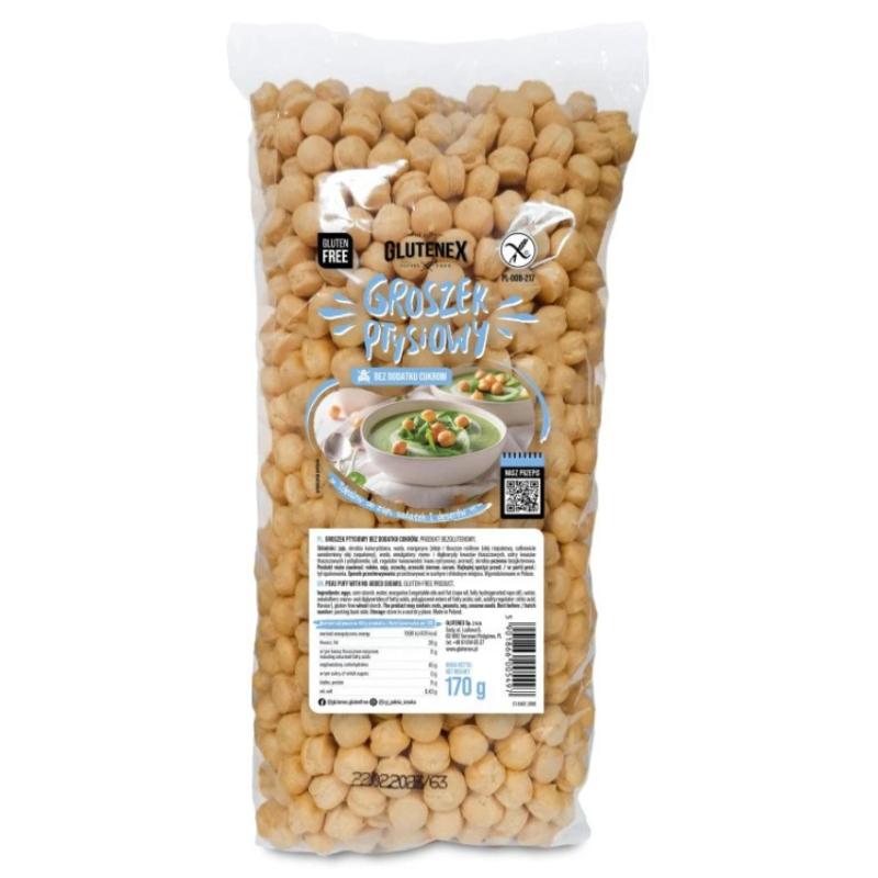 GROSZEK PTYSIOWY BEZ DODATKU CUKRÓW BEZGLUTENOWY 170 g - GLUTENEX
