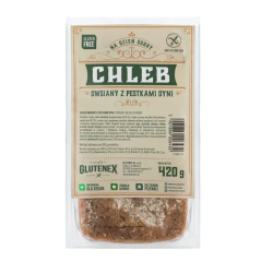 CHLEB OWSIANY Z PESTKAMI DYNI BEZGLUTENOWY 420 g - GLUTENEX