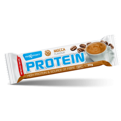 BATON PROTEINOWY O SMAKU KAWOWYM W MLECZNEJ CZEKOLADZIE BEZGLUTENOWY 50 g - MAXSPORT