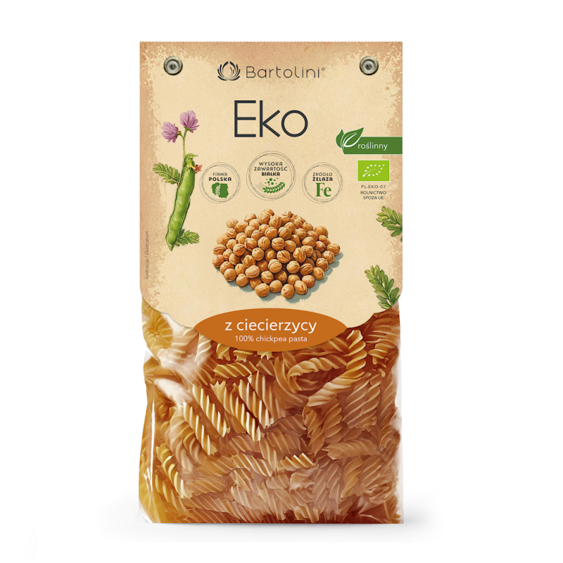 MAKARON PROTEINOWY (Z CIECIERZYCY) ŚWIDERKI BIO 250 g - BARTOLINI
