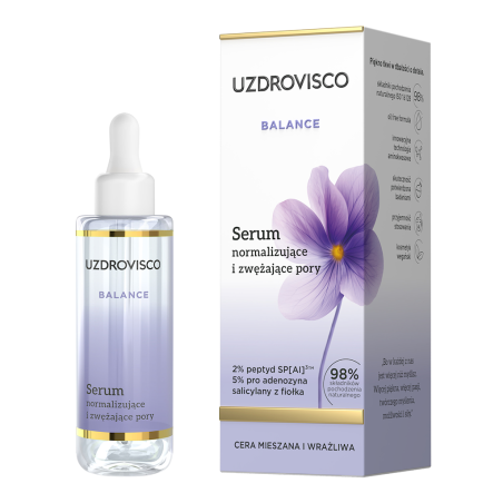 SERUM DO TWARZY NORMALIZUJĄCE I ZWĘŻAJĄCE PORY 30 ml - UZDROVISCO (BALANCE)