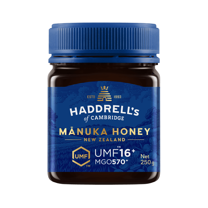 MIÓD MANUKA UMF 16+ MGO 570+ 250 g - HADDRELL'S OF CAMBRIDGE