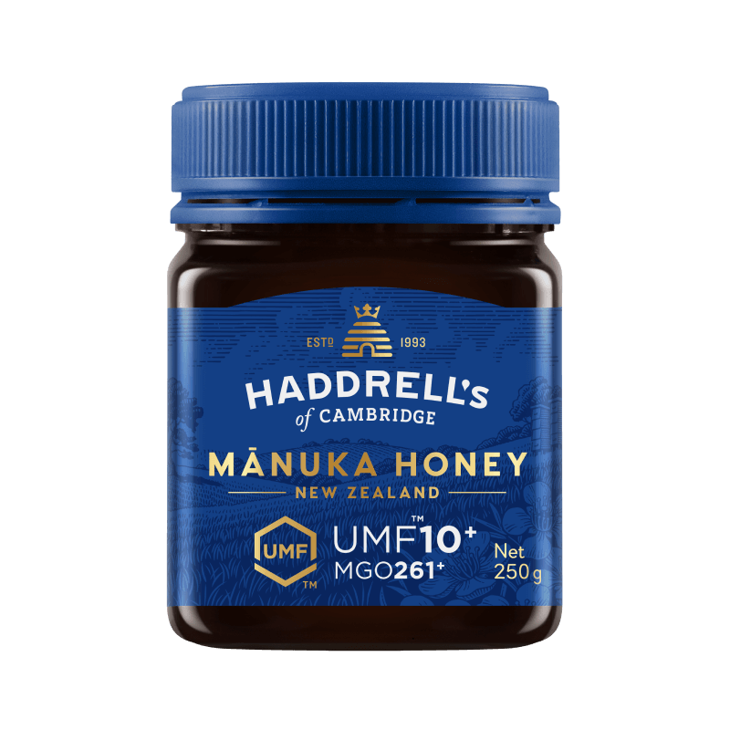 MIÓD MANUKA UMF 10+ MGO 261+ 250 g - HADDRELL'S OF CAMBRIDGE