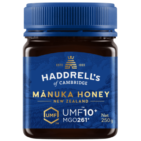 MIÓD MANUKA UMF 10+ MGO 261+ 250 g - HADDRELL'S OF CAMBRIDGE
