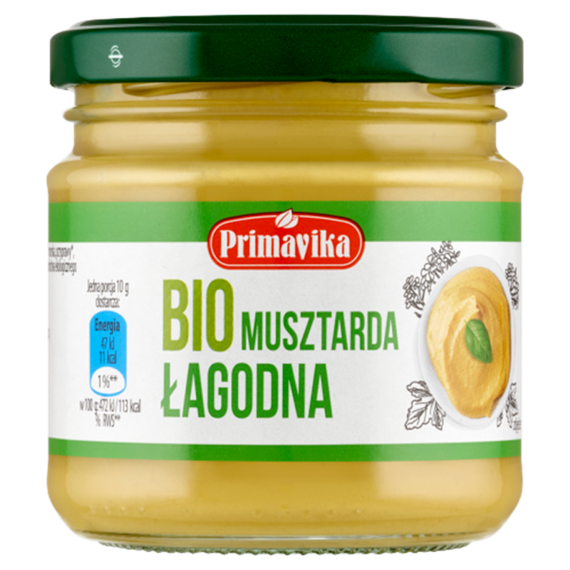 MUSZTARDA ŁAGODNA BIO 170 g - PRIMAVIKA (PRIMAECO)
