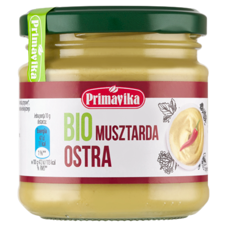 MUSZTARDA OSTRA BIO 170 g - PRIMAVIKA (PRIMAECO)