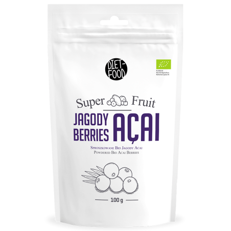 JAGODY ACAI SPROSZKOWANE BIO 100 g - DIET-FOOD
