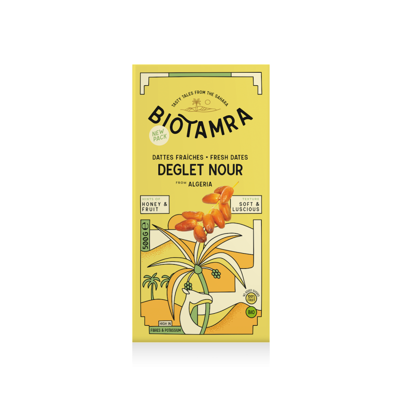 DAKTYLE DEGLET NOUR NA GAŁĄZCE ŚWIEŻE BIO 500 g - BIOTAMRA