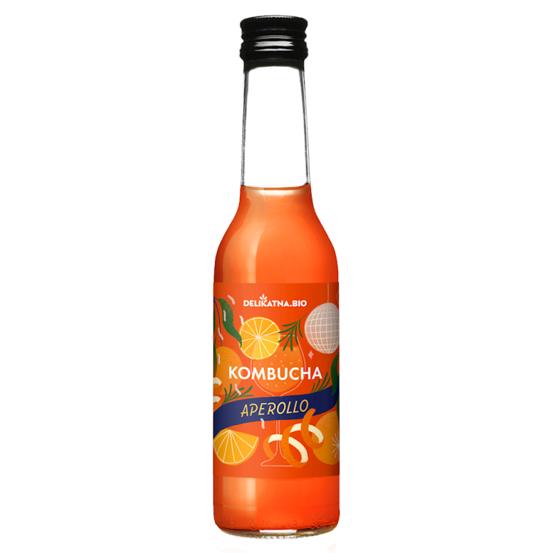 KOMBUCHA APEROLLO BIO 270  ml - DELIKATNA