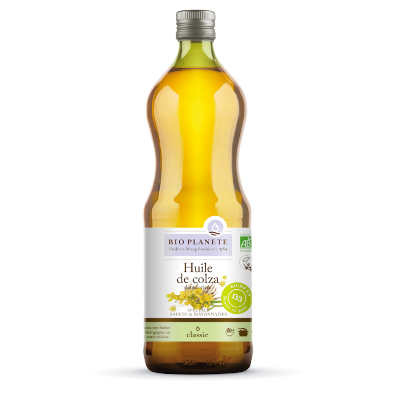 OLEJ RZEPAKOWY BEZWONNY OMEGA-3 BIO 1 L - BIO PLANETE