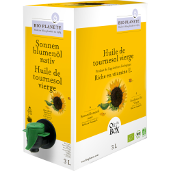 OLEJ SŁONECZNIKOWY TŁOCZONY NA ZIMNO BIO 3 L - BIO PLANETE