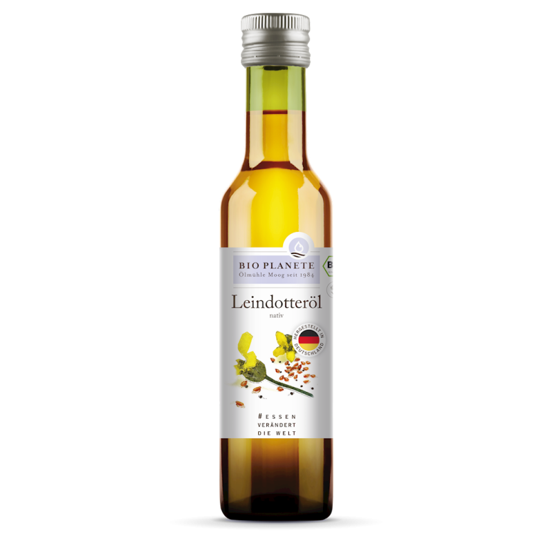 OLEJ Z LNIANKI (RYDZOWY) TŁOCZONY NA ZIMNO BIO 250 ml - BIO PLANETE