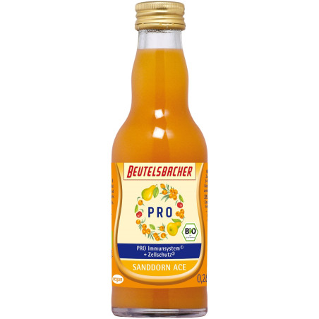 SHOT NA ODPORNOŚĆ GRUSZKA - ROKITNIK - MARCHEW - ACEROLA BIO 200 ml - BEUTELSBACHER