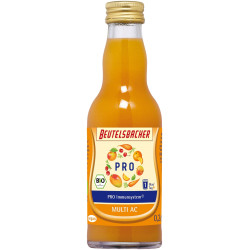 SHOT NA ODPORNOŚĆ JABŁKO - MARCHEW - POMARAŃCZA - MANGO - ACEROLA BIO 200 ml - BEUTELSBACHER