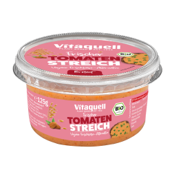 WEGAŃSKA ALTERNATYWA SERKA Z POMIDORAMI BIO 125 g - VITAQUELL