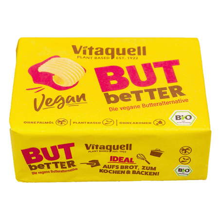 SMAROWIDŁO ROŚLINNE BEZ OLEJU PALMOWEGO (VEGAN BUTBETTER) BIO 250 g - VITAQUELL