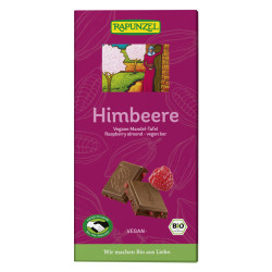 TABLICZKA KAKAOWA MIGDAŁY - MALINA BIO 100 g - RAPUNZEL