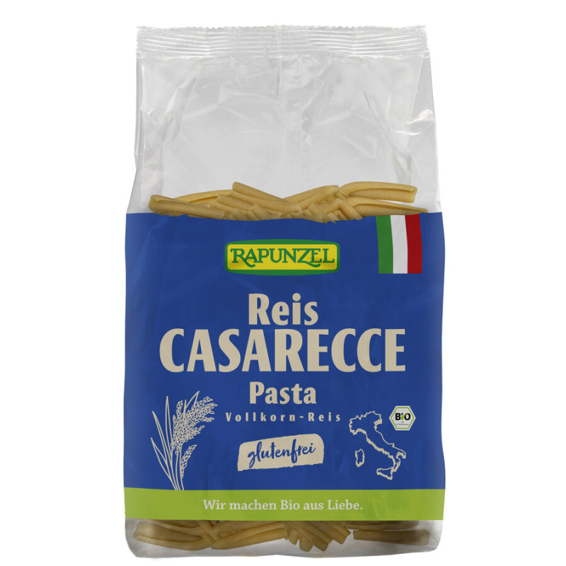 MAKARON (RYŻOWY RAZOWY) CASARECCE BEZGLUTENOWY BIO 250 g - RAPUNZEL