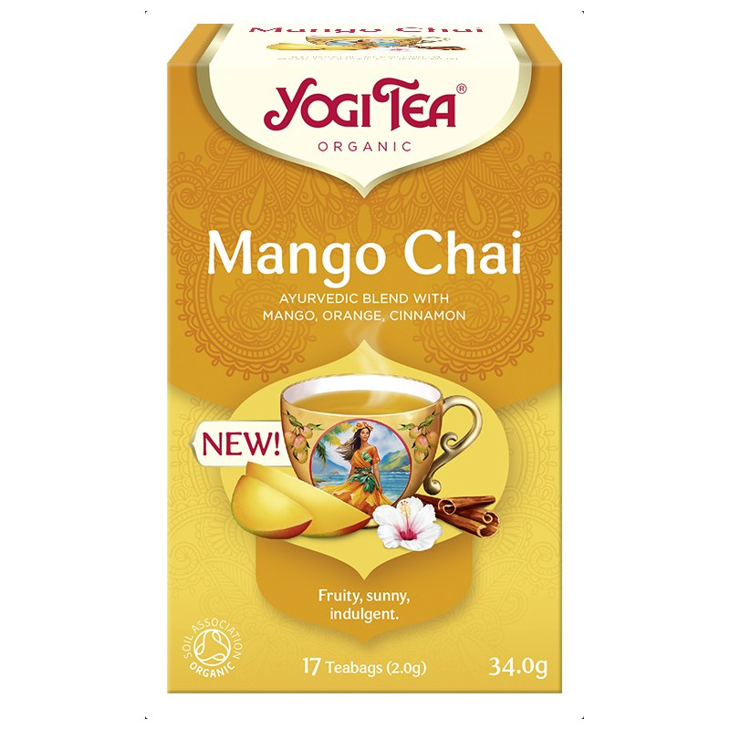 HERBATKA MANGO CHAI BIO (17 x 2 g) 34 g - YOGI TEA