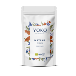 HERBATA ZIELONA MATCHA JAPOŃSKA BARISTA + KULINARNA BEZGLUTENOWA BIO 100 g - YOKO