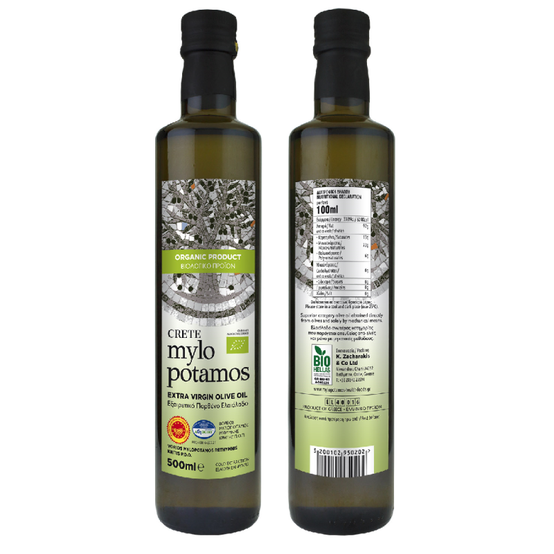 OLIWA Z OLIWEK EXTRA VIRGIN BIO 500 ml - MYLOPOTAMOS