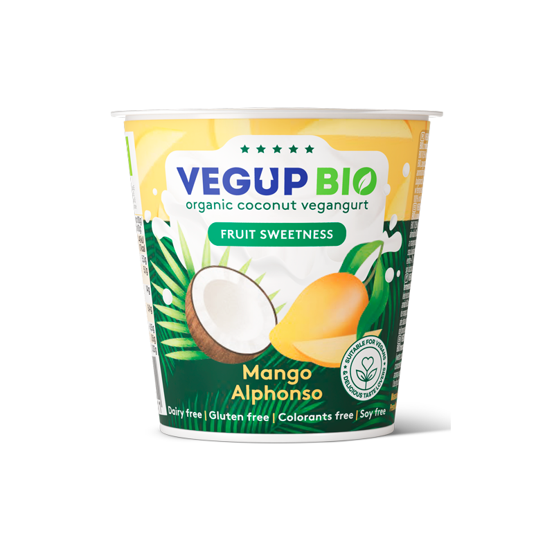 DESER KOKOSOWY MANGO BEZGLUTENOWY VEGANGURT BIO 140 g - VEGUP BIO
