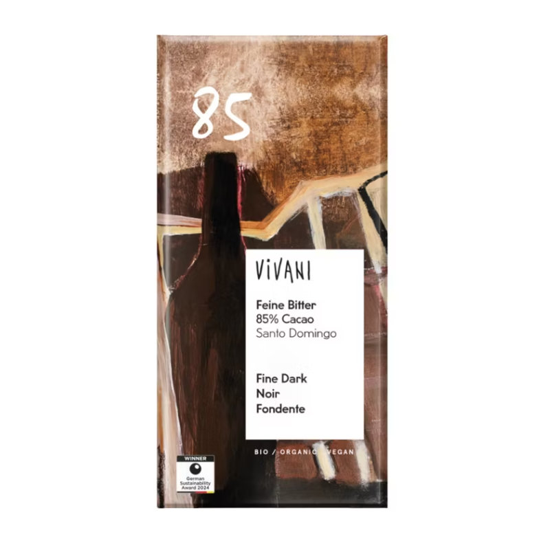 CZEKOLADA GORZKA 85 % BIO 80 g - VIVANI