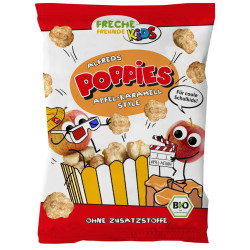 CHRUPKI KUKURYDZIANO - RYŻOWE O SMAKU JABŁKOWO - KARMELOWYM BEZGLUTENOWE DLA DZIECI BIO 40 g - FRECHE FREUNDE (KIDS)