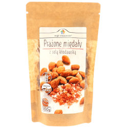 MIGDAŁY PRAŻONE Z SOLĄ KŁODAWSKĄ BEZGLUTENOWE 100 g - PIĘĆ PRZEMIAN