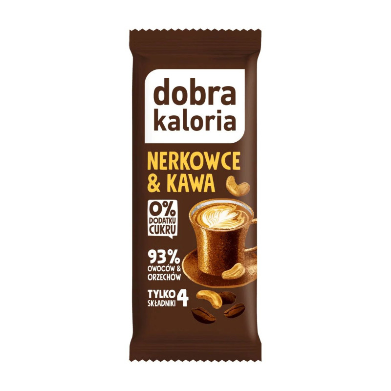 BATON DAKTYLOWY NERKOWCE & KAWA BEZ DODATKU CUKRÓW 35 g - DOBRA KALORIA