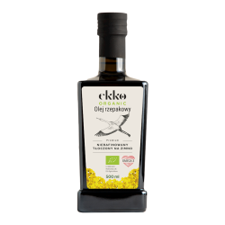 OLEJ RZEPAKOWY TŁOCZONY NA ZIMNO OMEGA-3 BIO 500 ml - EKKO