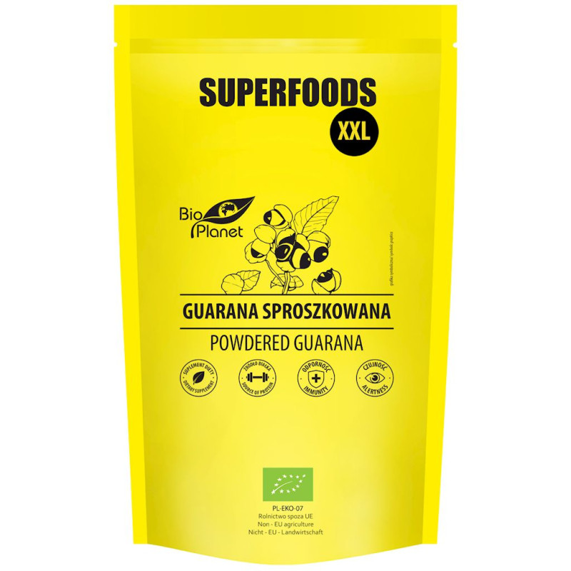 GUARANA SPROSZKOWANA BIO 500 g - BIO PLANET SUPERFOODS